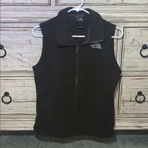 Northface vest dark brown